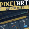 Pixel Art GUI / UI Kit - over 400 PNG + 151 icons!